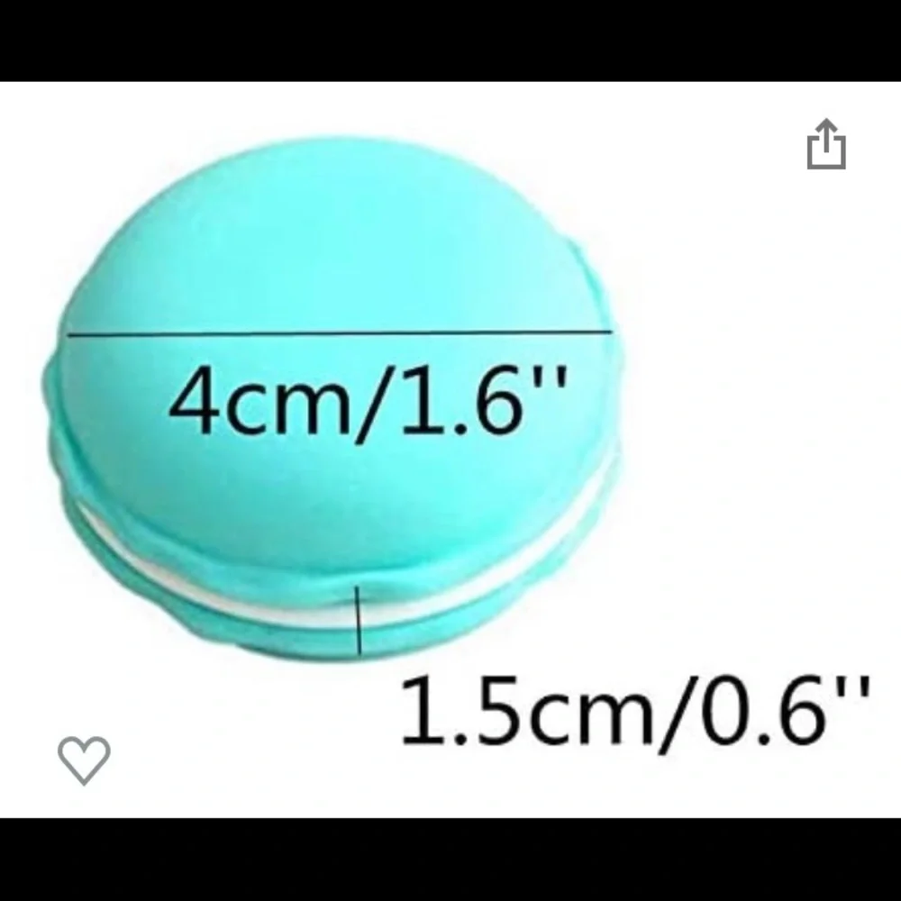 NWT plastic macaron trinket box. Perfect for jewelry, party favors, meds.
